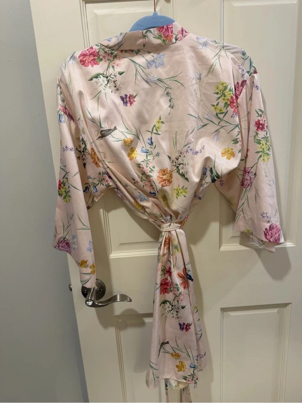 Flora Nikrooz Pink Floral Satin Robe